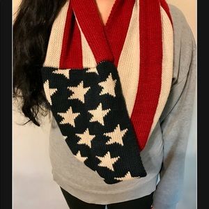 American flag scarf.